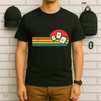 Mahjong Chinese 80s Retro Mah Jongg T-Shirt thumb 6