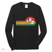 Mahjong Chinese 80s Retro Mah Jongg Tall Long Sleeve Shirt thumb 0