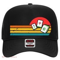 Mahjong Chinese 80s Retro Mah Jongg Hat thumb 0