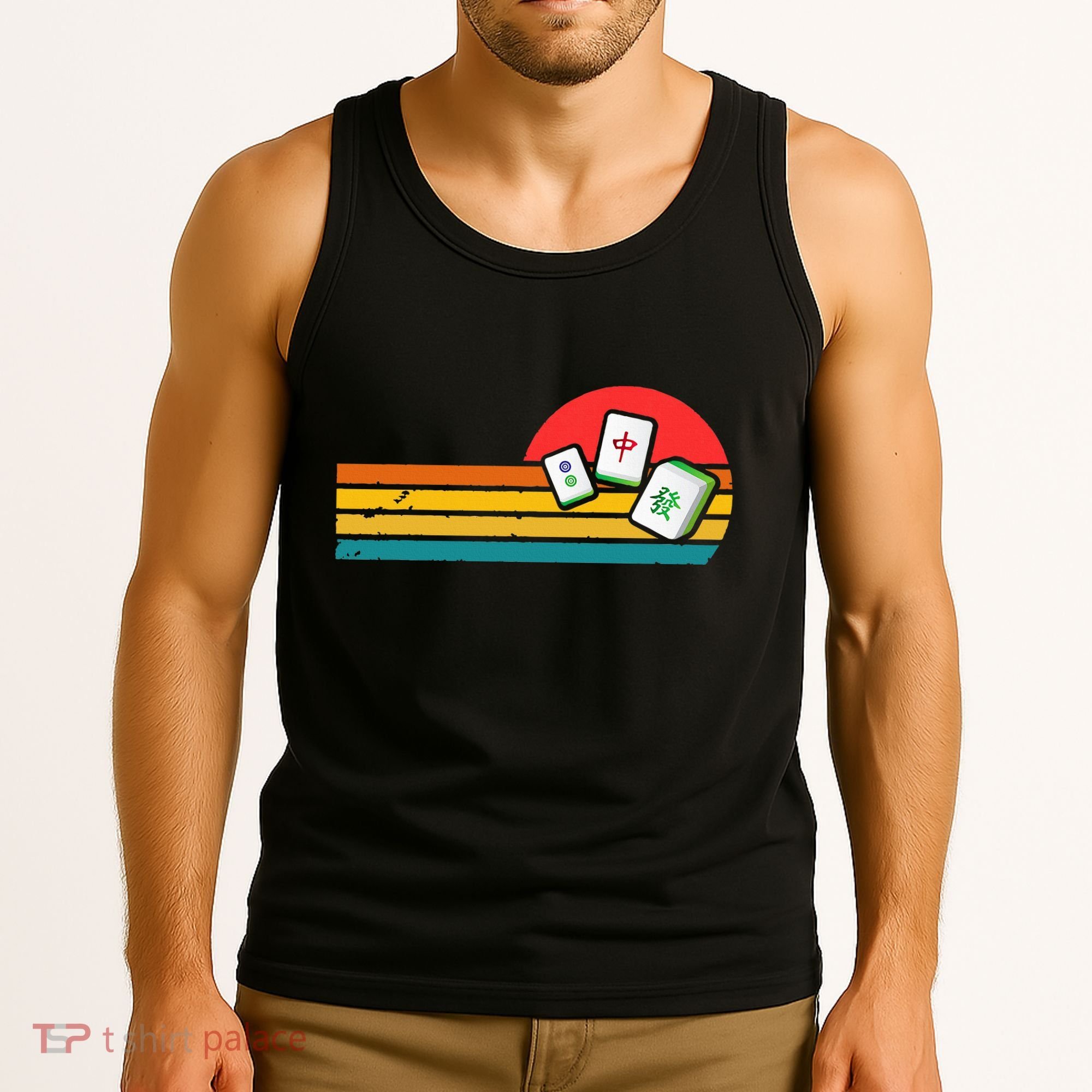 Mahjong Chinese 80s Retro Mah Jongg Tank Top