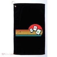 Mahjong Chinese 80s Retro Mah Jongg Golf Towel thumb 0