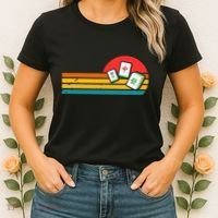 Mahjong Chinese 80s Retro Mah Jongg Women's T-Shirt thumb 2
