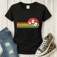 Mahjong Chinese 80s Retro Mah Jongg Women's T-Shirt thumb 3