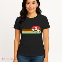 Mahjong Chinese 80s Retro Mah Jongg Women's T-Shirt thumb 4