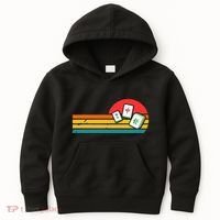 Mahjong Chinese 80s Retro Mah Jongg Kids Hoodie thumb 0