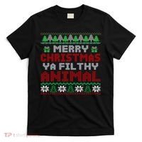 Merry Christmas Animal Filthy Ya Cute Gift Xmas T-Shirt thumb 0