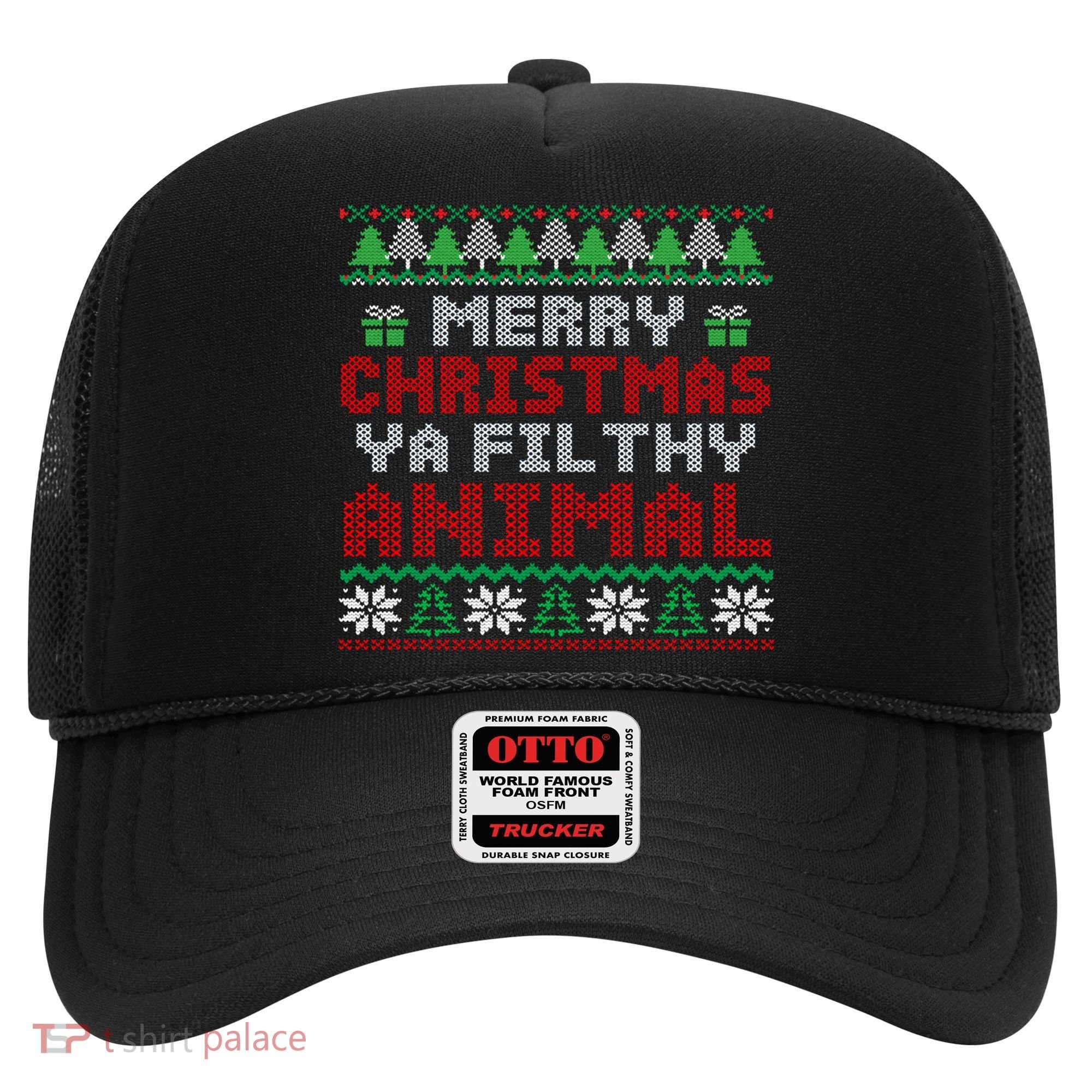Merry Christmas Animal Filthy Ya Cute Gift Xmas Hat