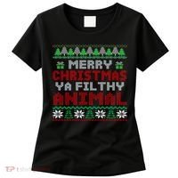 Merry Christmas Animal Filthy Ya Cute Gift Xmas Women's T-Shirt thumb 0