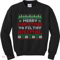 Merry Christmas Animal Filthy Ya Cute Gift Xmas Kids Sweatshirt thumb 0