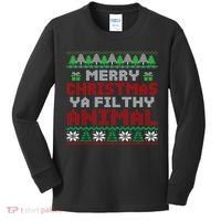 Merry Christmas Animal Filthy Ya Cute Gift Xmas Kids Long Sleeve Shirt thumb 0