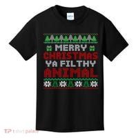 Merry Christmas Animal Filthy Ya Cute Gift Xmas Kids T-Shirt thumb 0