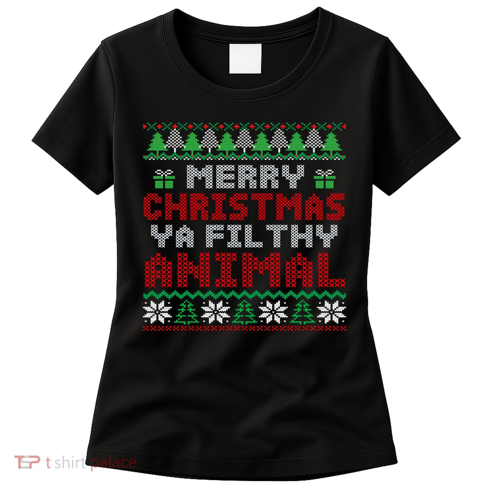 Merry Christmas Animal Filthy Ya Hoodie Women's T-Shirt