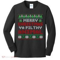 Merry Christmas Animal Filthy Ya Hoodie Kids Long Sleeve Shirt thumb 0