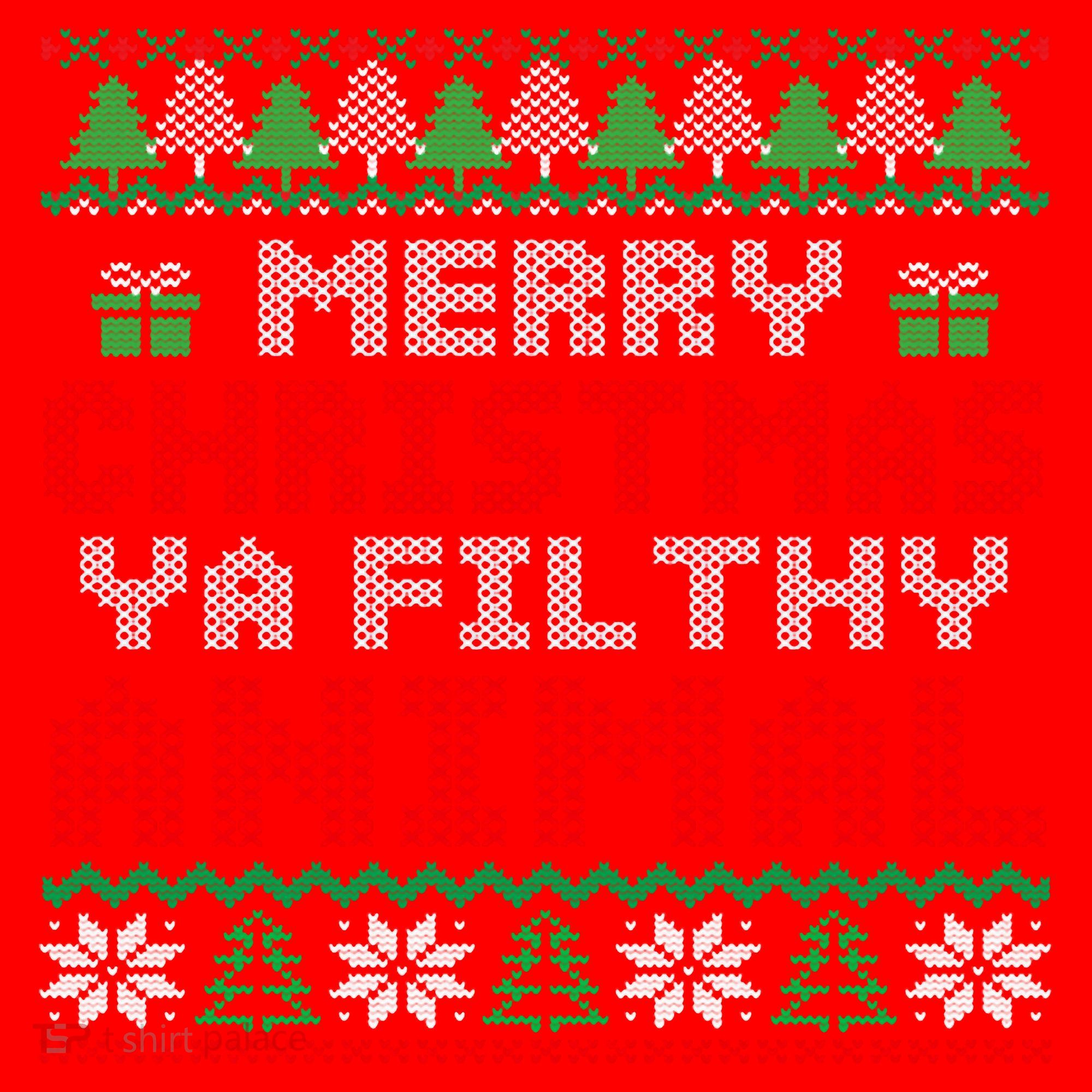 Merry Christmas Animal Filthy Ya Hoodie Santa Hat