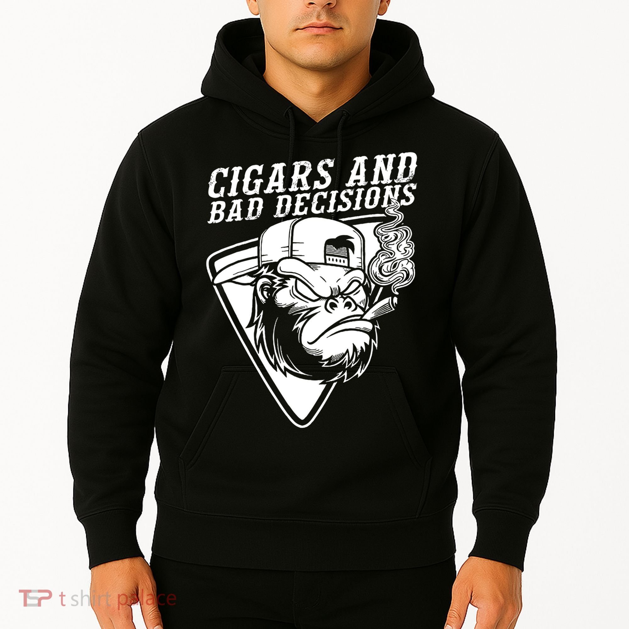Monkey Cigars And Bad Decisions Hoodie