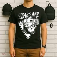 Monkey Cigars And Bad Decisions T-Shirt thumb 6