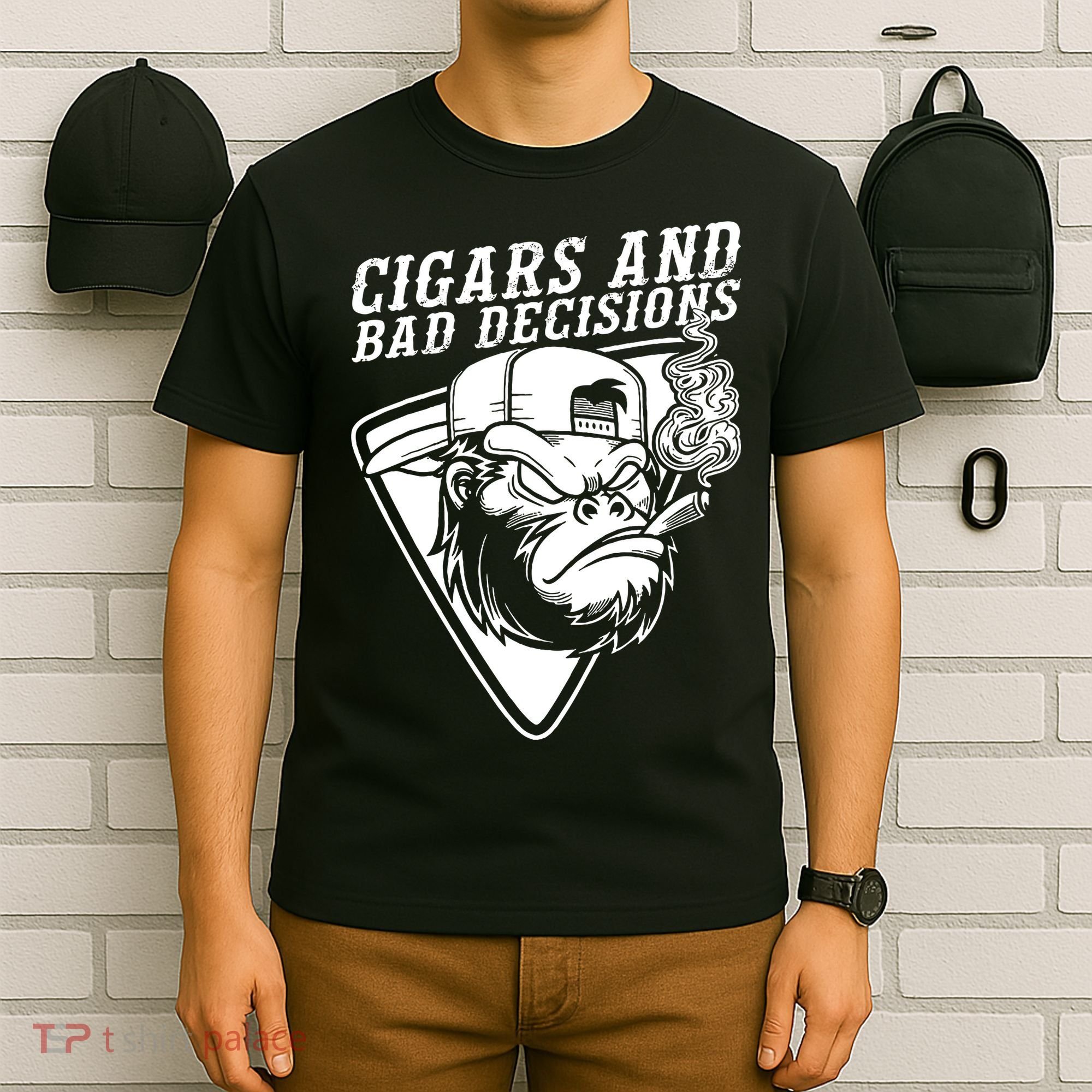 Monkey Cigars And Bad Decisions T-Shirt