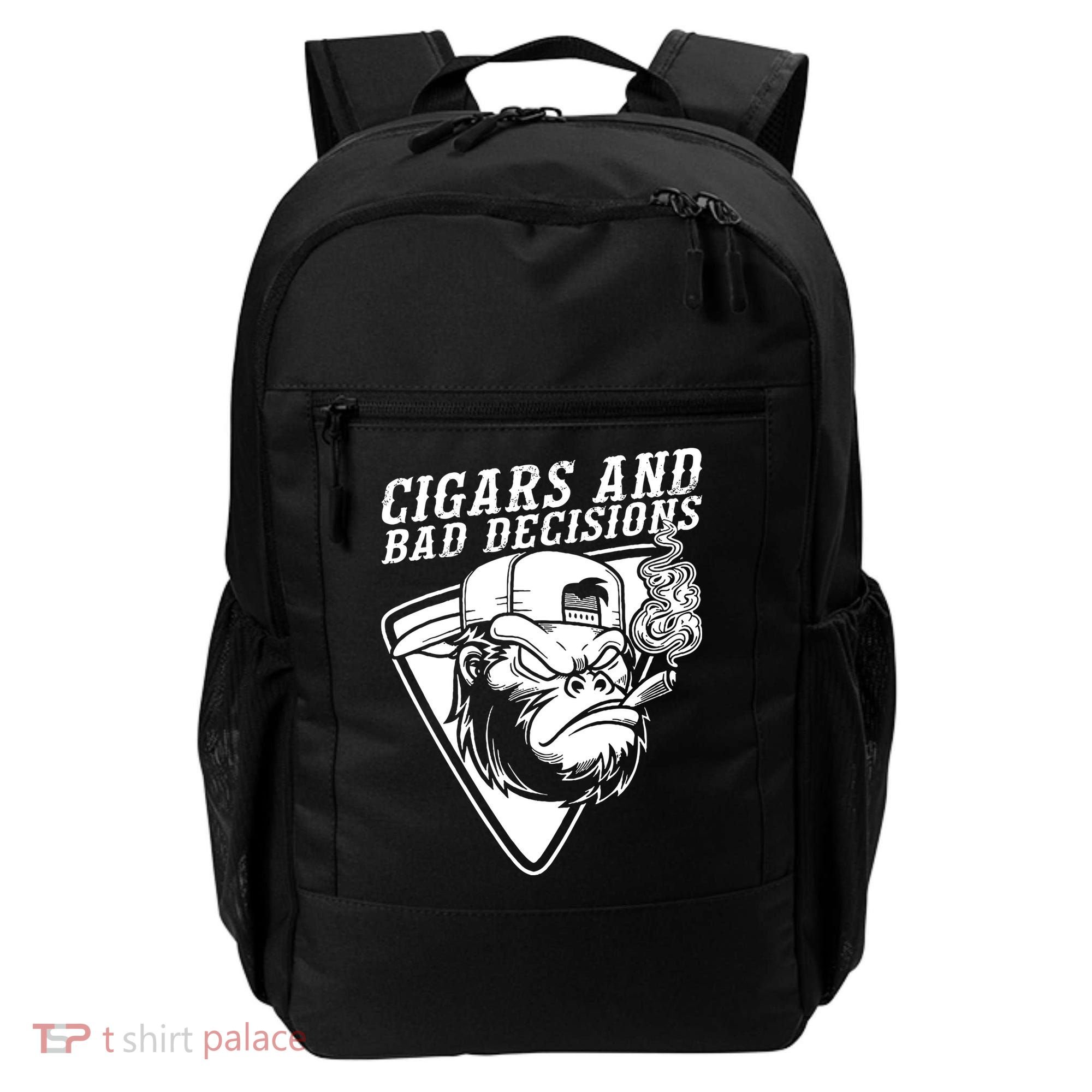 Monkey Cigars And Bad Decisions Backpack