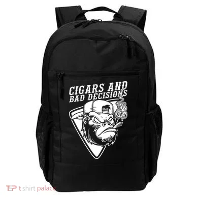 Monkey Cigars And Bad Decisions Backpack