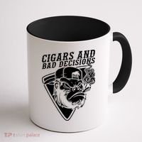 Monkey Cigars And Bad Decisions Coffee Mug thumb 1