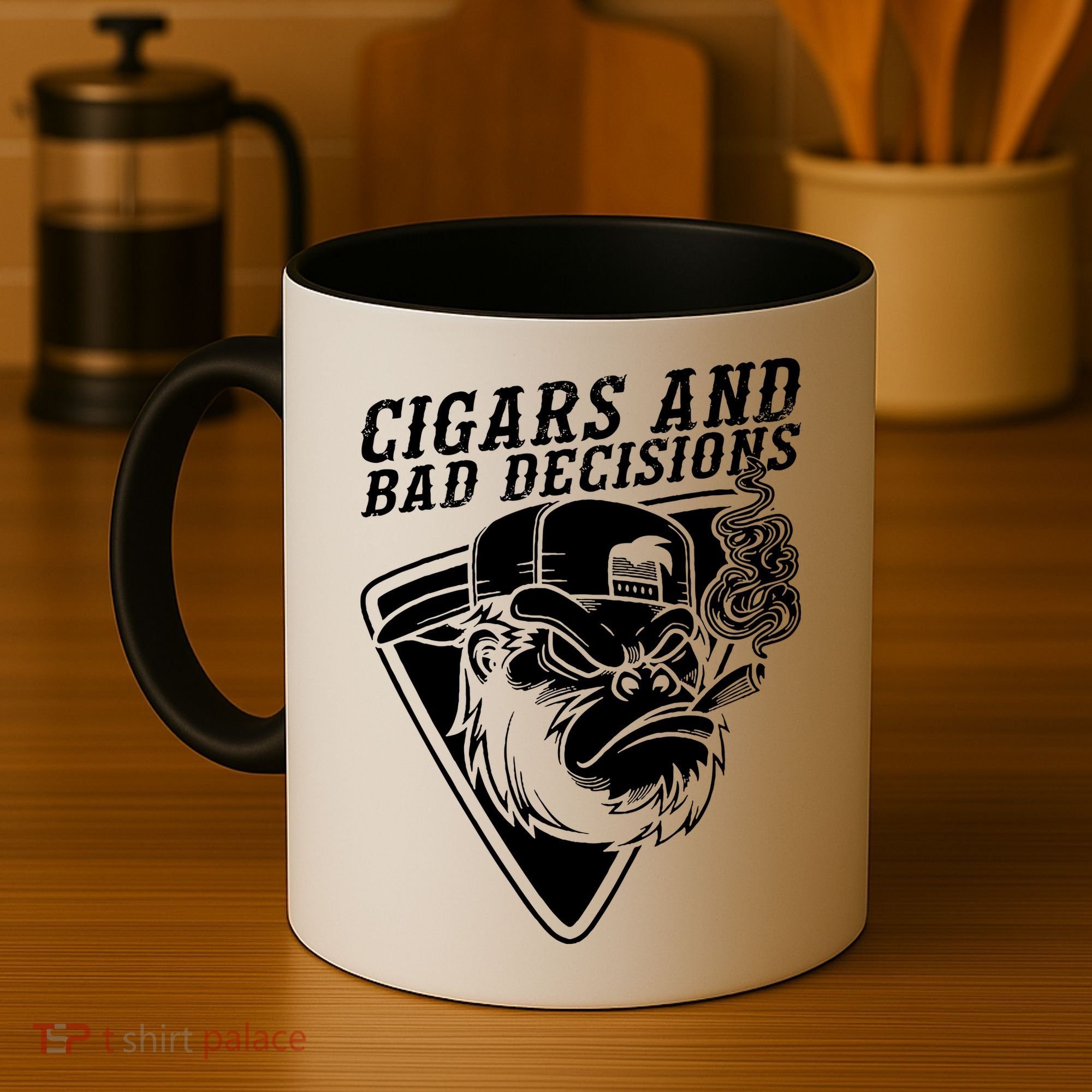 Monkey Cigars And Bad Decisions Coffee Mug