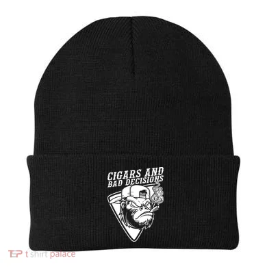 Monkey Cigars And Bad Decisions Beanie