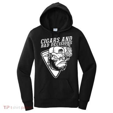 Monkey Cigars And Bad Decisions Women's Hoodie