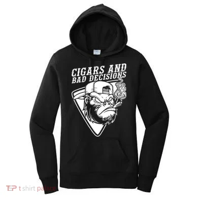 Monkey Cigars And Bad Decisions Women's Hoodie