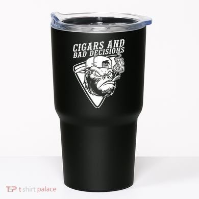 Monkey Cigars And Bad Decisions Tumbler