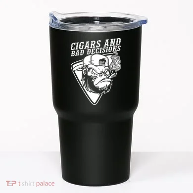 Monkey Cigars And Bad Decisions Tumbler