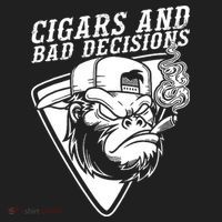 Monkey Cigars And Bad Decisions Tumbler thumb 3