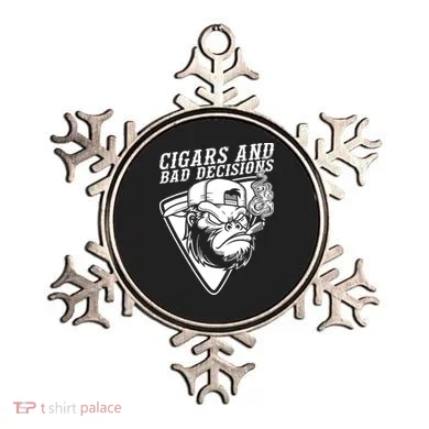 Monkey Cigars And Bad Decisions Ornament
