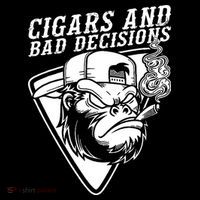 Monkey Cigars And Bad Decisions Baby Bodysuit thumb 2
