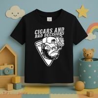 Monkey Cigars And Bad Decisions Toddler T-Shirt thumb 3
