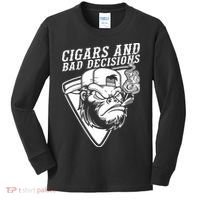 Monkey Cigars And Bad Decisions Kids Long Sleeve Shirt thumb 0