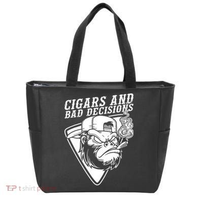 Monkey Cigars And Bad Decisions Tote Bag