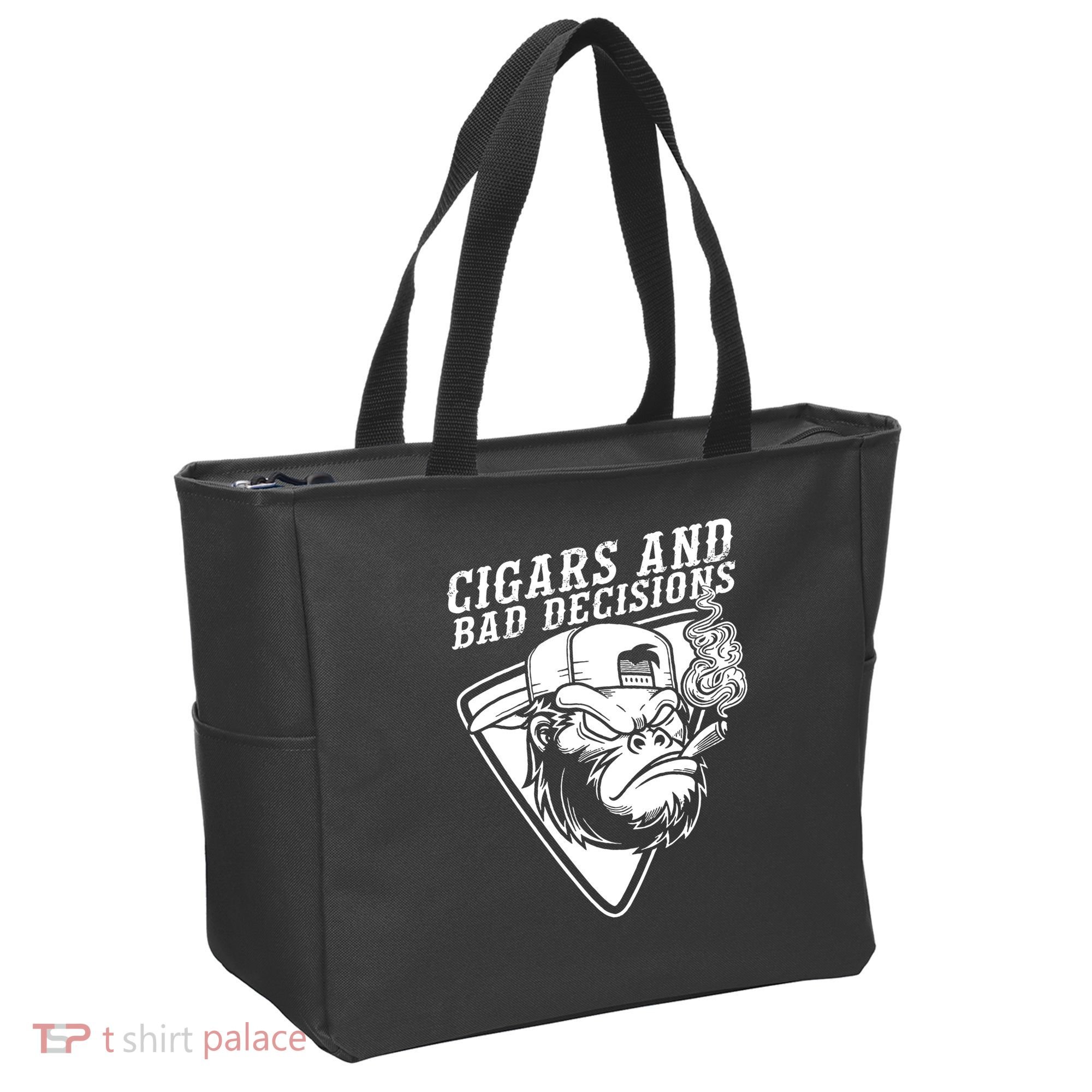 Monkey Cigars And Bad Decisions Tote Bag