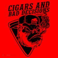Monkey Cigars And Bad Decisions Santa Hat thumb 1