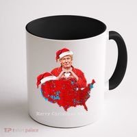 Merry Christmas America Donald Trump Coverage Xmas Pajamas Coffee Mug thumb 1