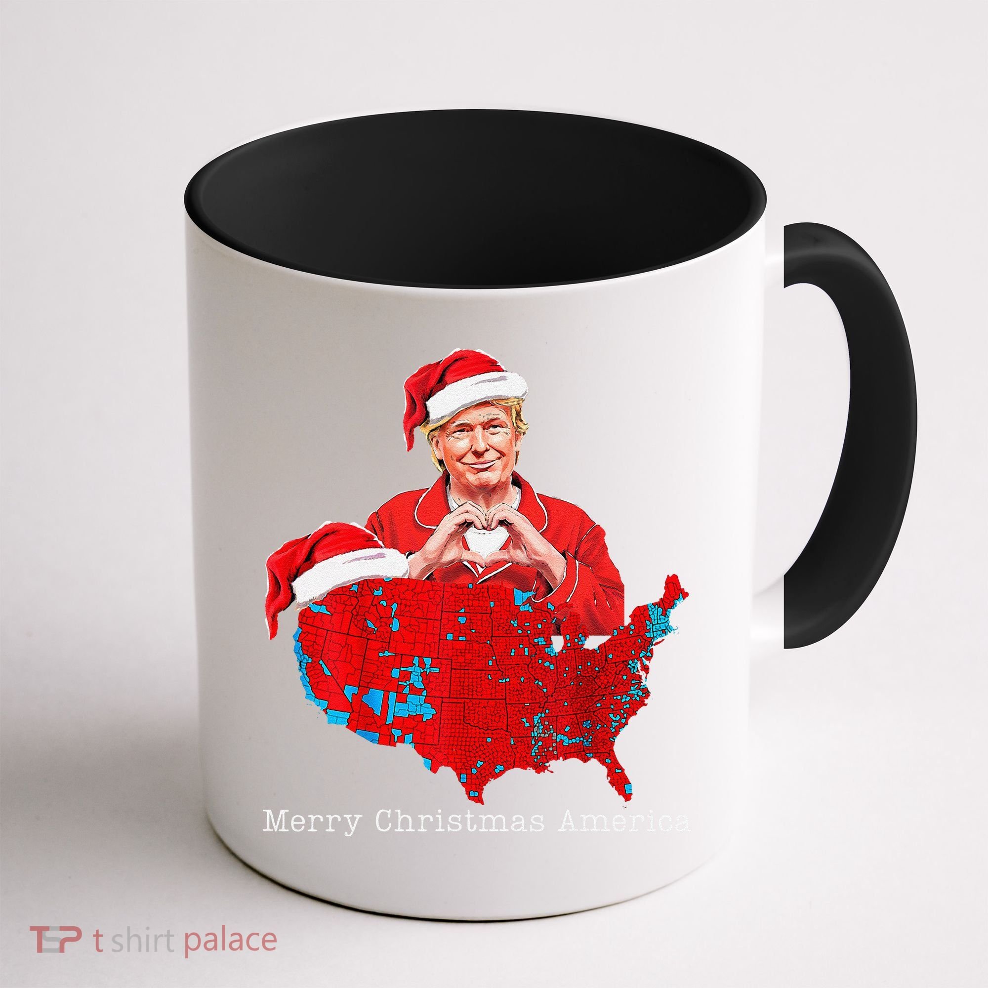 Merry Christmas America Donald Trump Coverage Xmas Pajamas Coffee Mug