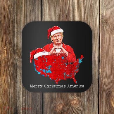 Merry Christmas America Donald Trump Coverage Xmas Pajamas Coaster