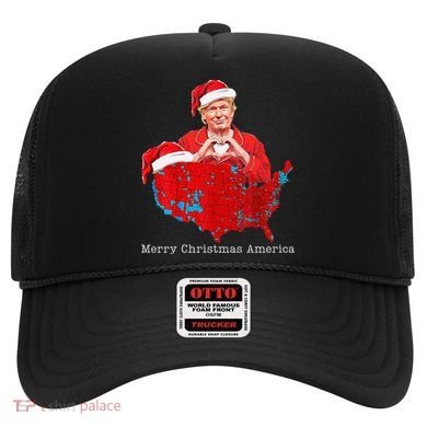 Merry Christmas America Donald Trump Coverage Xmas Pajamas Hat