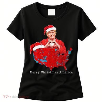 Merry Christmas America Donald Trump Coverage Xmas Pajamas Women's T-Shirt
