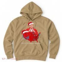 Merry Christmas America Donald Trump Coverage Xmas Pajamas Hoodie thumb 0