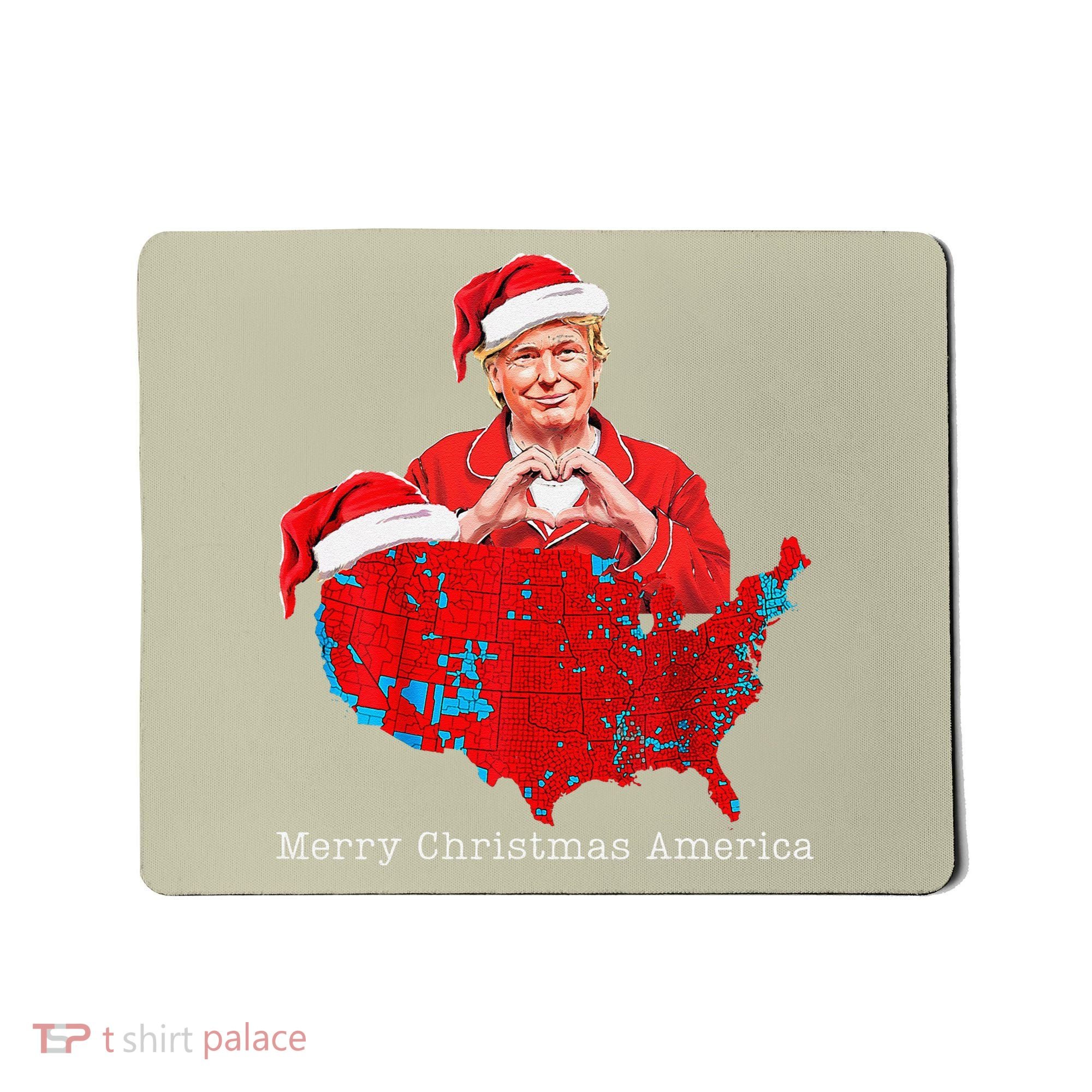 Merry Christmas America Donald Trump Coverage Xmas Pajamas Mousepad