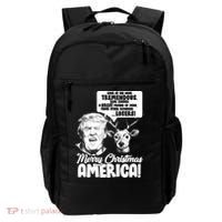 Merry Christmas America Trump Reindeer Backpack thumb 0