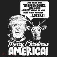 Merry Christmas America Trump Reindeer Beanie thumb 2