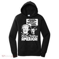 Merry Christmas America Trump Reindeer Women's Hoodie thumb 0