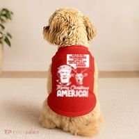 Merry Christmas America Trump Reindeer Doggie Tank thumb 2
