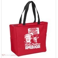 Merry Christmas America Trump Reindeer Tote Bag thumb 2
